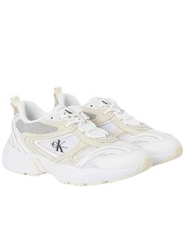 Sapatilhas Calvin Klein Retro Tennis Branco Mulher