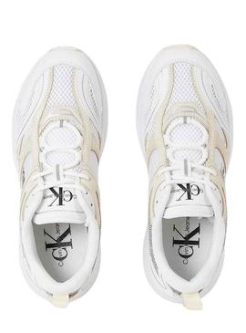 Sapatilhas Calvin Klein Retro Tennis Branco Mulher