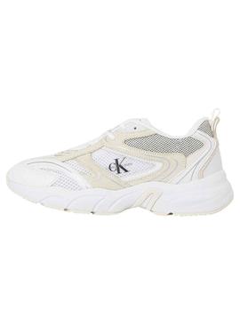 Sapatilhas Calvin Klein Retro Tennis Branco Mulher