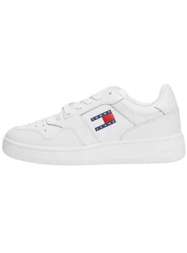 Sapatilhas Tommy Jeans Retro Cesta Branco Mulher