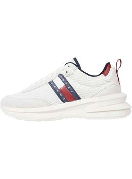 Sapatilhas Tommy Jeans Tecnologia Runner Branco Mulher