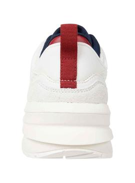 Sapatilhas Tommy Jeans Tecnologia Runner Branco Mulher