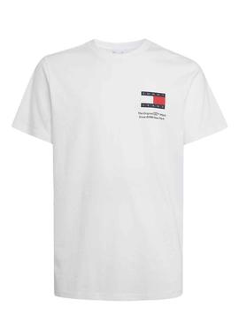 T-Shirt Tommy Jeans Essential Flag Slim Branco