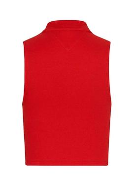 Top Tommy Jeans Archive Vermelho para Mulher