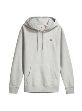 Sweat Levis New Original Hoodie Cinza Homem