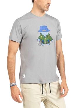 T-Shirt El Pulpo Explorer Antracita para Homem