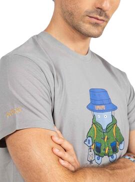 T-Shirt El Pulpo Explorer Antracita para Homem