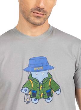 T-Shirt El Pulpo Explorer Antracita para Homem