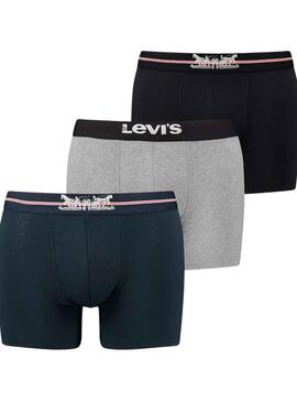 Cuecas Levis Logo Box Cinza para Homem