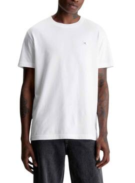 T-Shirt Calvin Klein Jeans Embro Badge Branco