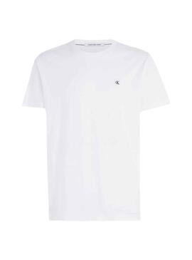 T-Shirt Calvin Klein Jeans Embro Badge Branco