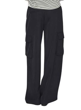 Pantalon Vila Winnie Cargo Preto para Mulher