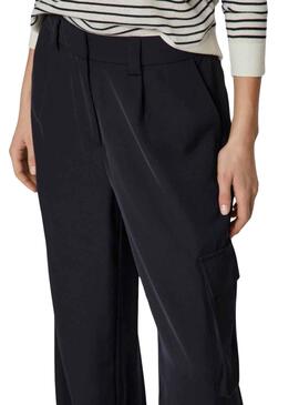 Pantalon Vila Winnie Cargo Preto para Mulher