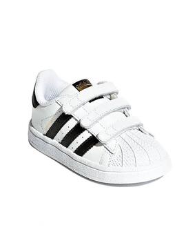 Sapatilhas Adidas Superstar Branco Menina e Menino
