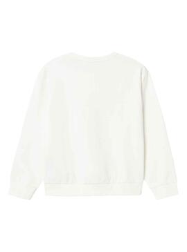 Sweat Name It Barbie Branco para Menina