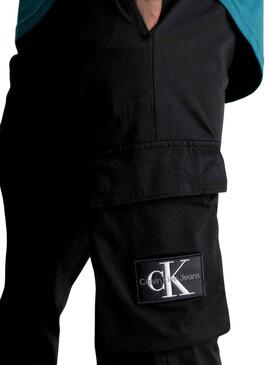 Pantalon Calvin Klein Cargo Preto para Homem
