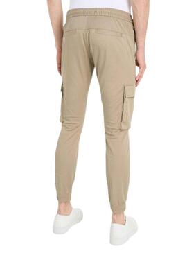 Pantalon Calvin Klein Cargo Beige para Homem