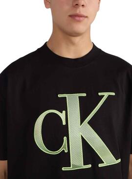 T-Shirt Calvin Klein perfurado Jumpsuitlogotipo Preto