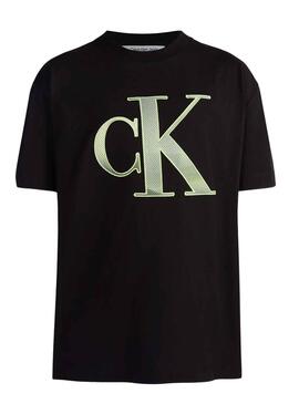 T-Shirt Calvin Klein perfurado Jumpsuitlogotipo Preto