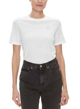 T-Shirt Calvin Klein Embro Branco para Mulher