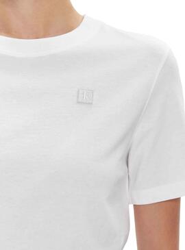 T-Shirt Calvin Klein Embro Branco para Mulher