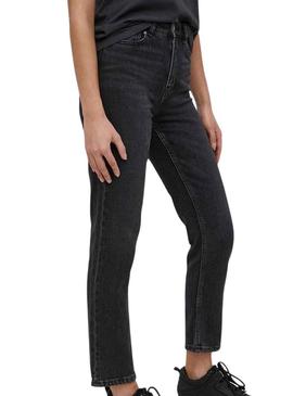 Calças Jeans Only Emily Ank Preto NAS997 Mulher