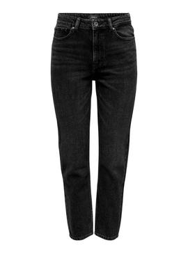 Calças Jeans Only Emily Ank Preto NAS997 Mulher