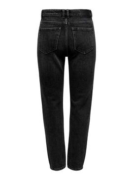 Calças Jeans Only Emily Ank Preto NAS997 Mulher