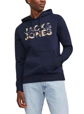 Sweat Jack & Jones Jeff Azul Marinho para Homem