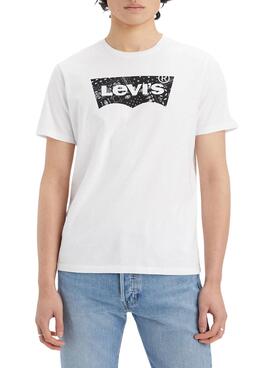 T-Shirt Levis Graphic Crewpescoço Branco para Homem