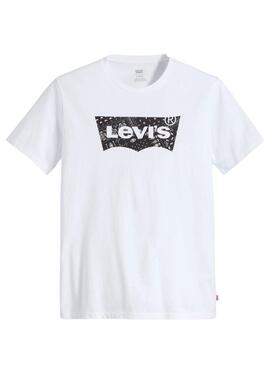 T-Shirt Levis Graphic Crewpescoço Branco para Homem