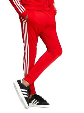 Calças Adidas Superstar Vermelho Menino