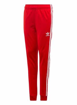 Calças Adidas Superstar Vermelho Menino