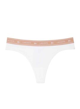 Tanga Lacoste Branco para Mulher