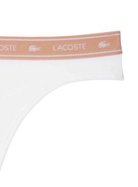 Tanga Lacoste Branco para Mulher