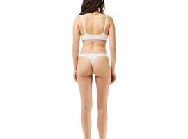 Tanga Lacoste Branco para Mulher