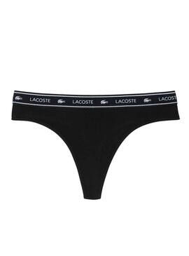 Tanga Lacoste Preto para Mulher