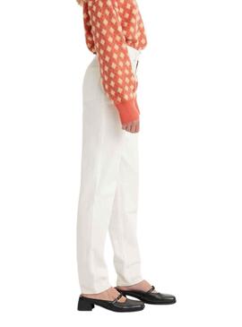 Pantalon Jeans Levis 80S Mom Branco para Mulher