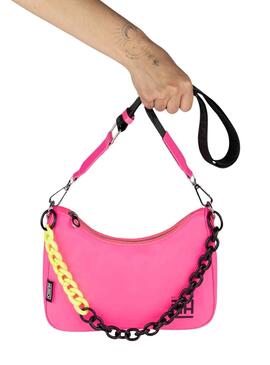 Bolsa Munich Rosa Fúcsia Baguette para Mulher