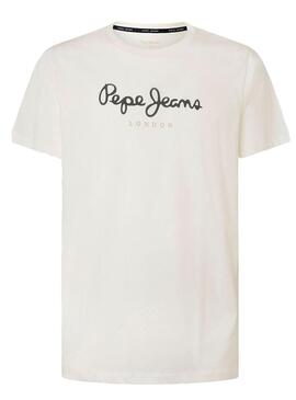 T-Shirt Pepe Jeans Eggo Branco para Homem