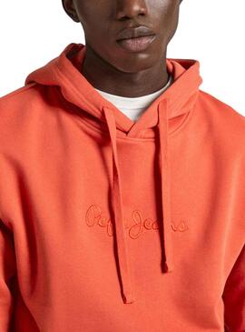 Sweat Pepe Jeans Joe Hoodie Laranja Homem