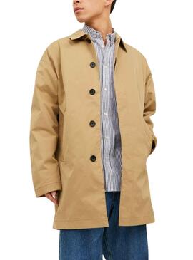 Trench coat Jack & Jones Vinco Mac Beige Homem