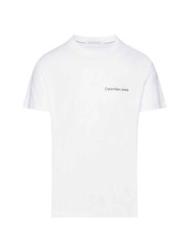 T-Shirt Calvin Klein Institutional Branco Homem