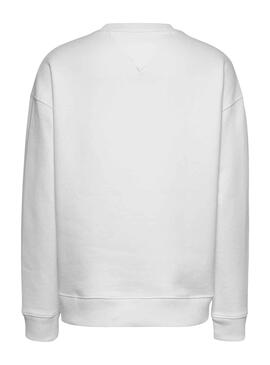 Sweat Tommy Jeans Boxy Graphic Branco Mulher