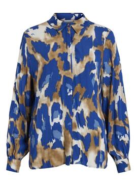 Camisa Vila Vigalta Toalha Azul Para Mulher