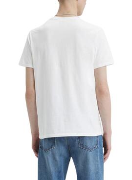 T-Shirt Levis Graphic Crewpescoço Branco para Homem