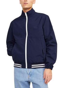 Casaca Jack & Jones Suba Bomber Azul Marinho Homem