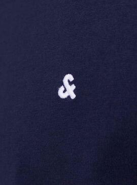 T-Shirt Jack & Jones Paulos Azul Marinho para Homem