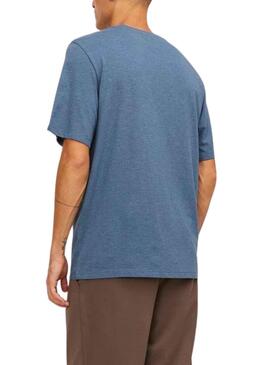 T-Shirt Jack & Jones Paulos Azul para Homem