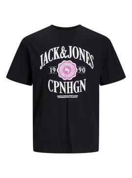 T-Shirt Jack & Jones Lucca Preto Homem